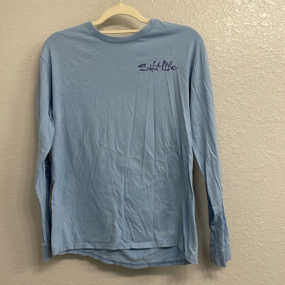 Men’s Salt Life Blue Swordfish Long Sleeve Tee